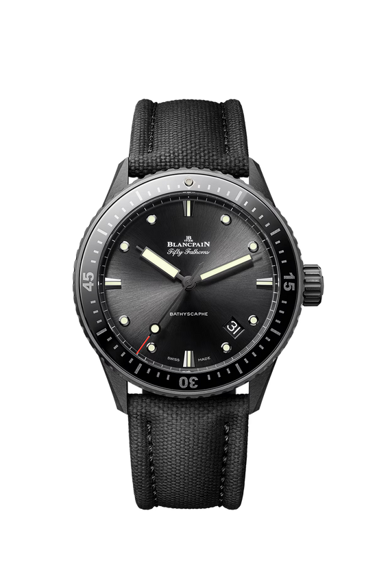 Blancpain Replica Watch Fifty Fathoms Bathyscaphe, Ceramic, 43mm, 5000-0130-B52A