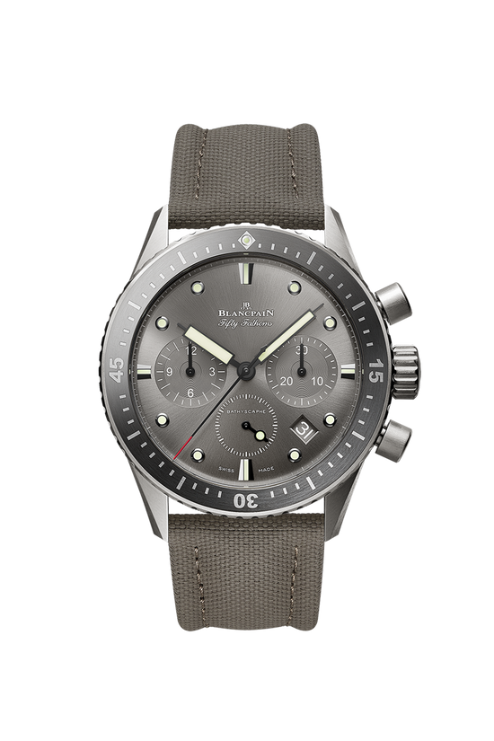 Blancpain Replica Watch Fifty Fathoms Bathyscaphe Chronographe Flyback, Titanium, 43mm, 5200-1210-G52A