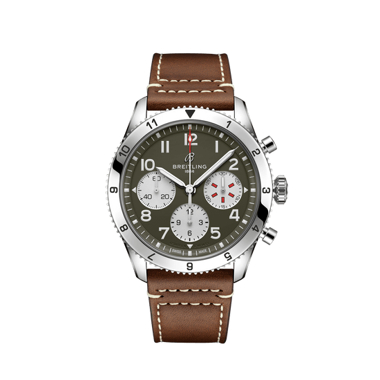 Breitling Replica Watch Classic AVI Chronograph 42 Curtiss Warhawk, Stainless Steel, A233802A1L1X1