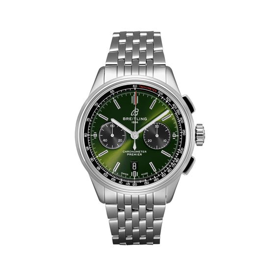Breitling Replica Watch Premier B01 Chronograph 42 BENTLEY BRITISH RACING GREEN, AB0118A11L1A1