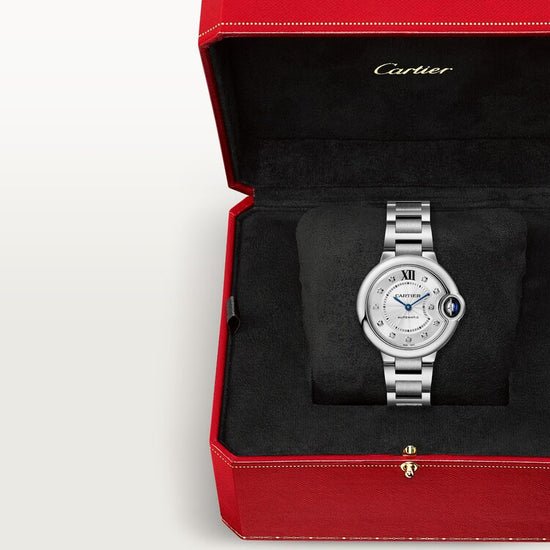 Cartier Replica Watch Ballon Bleu de Cartier Replica Watch, Stainless Steel and Diamonds, 33mm, W4BB0021