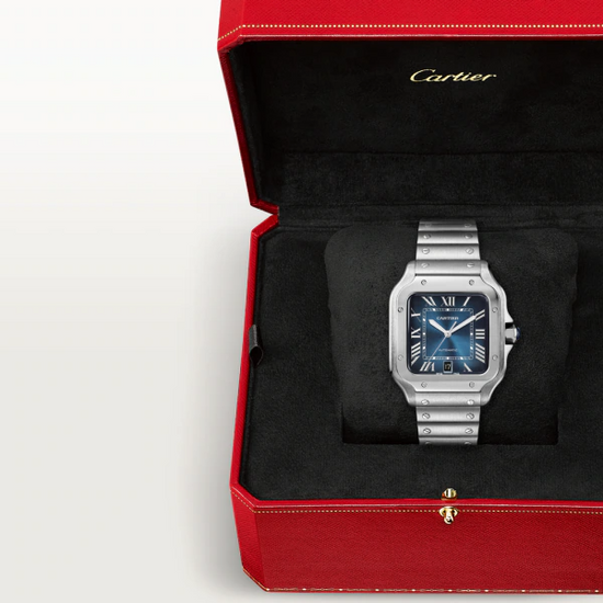 Cartier Replica Watch Santos de Cartier Replica Watch, Stainless Steel, 39.8mm, WSSA0030