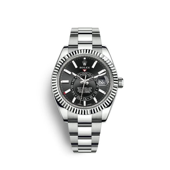 DISCONTINUED Mint 2022Rolex Replica Watch Sky-Dweller 42mm, Oystersteel and 18k White Gold, 326934-0005