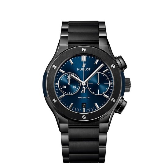 Hublot Replica Watch Classic Fusion Chronograph Automatic 45mm Ceramic Blue, 520.CM.7170.CM