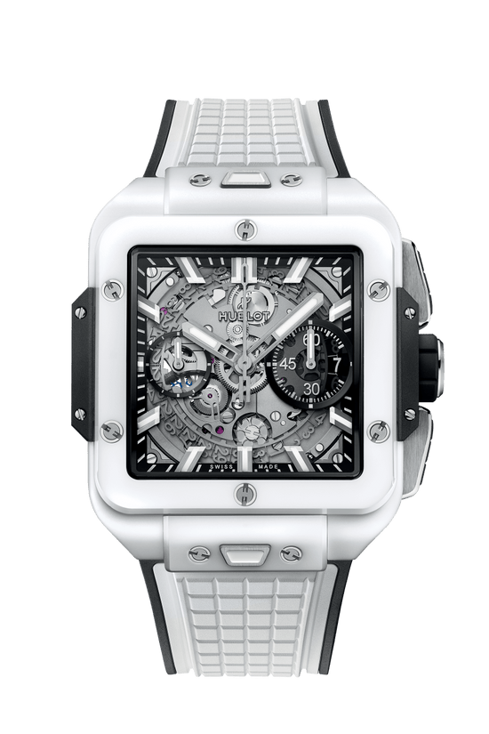 Hublot Replica Watch, Square Bang Unico White Ceramic, 42mm, 821.HX.0170.RX