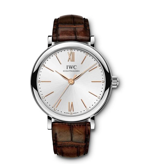 IWC Replica Watch Portofino Automatic 34, Stainless Steel and Diamonds, 34mm, IW357403
