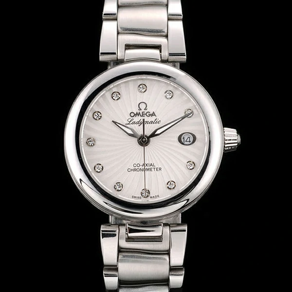 Omega DeVille Ladymatic Stainless Steel Strap White Dial new58896
