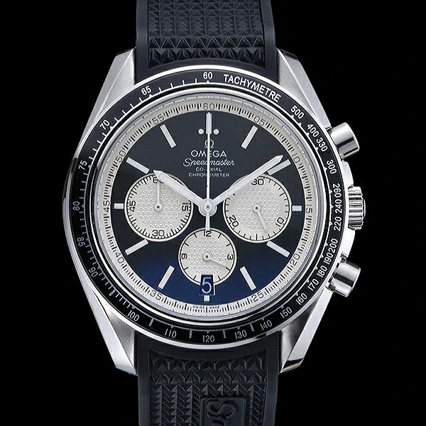 Omega Speedmaster Black Rubber Strap Black Dial new59942
