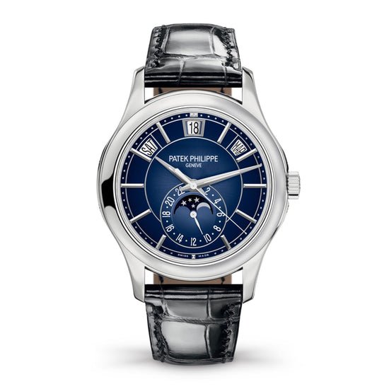 Patek Philippe Replica Watch Complication, 18k White Gold, 40mm, Annual Calendar 5205G-013
