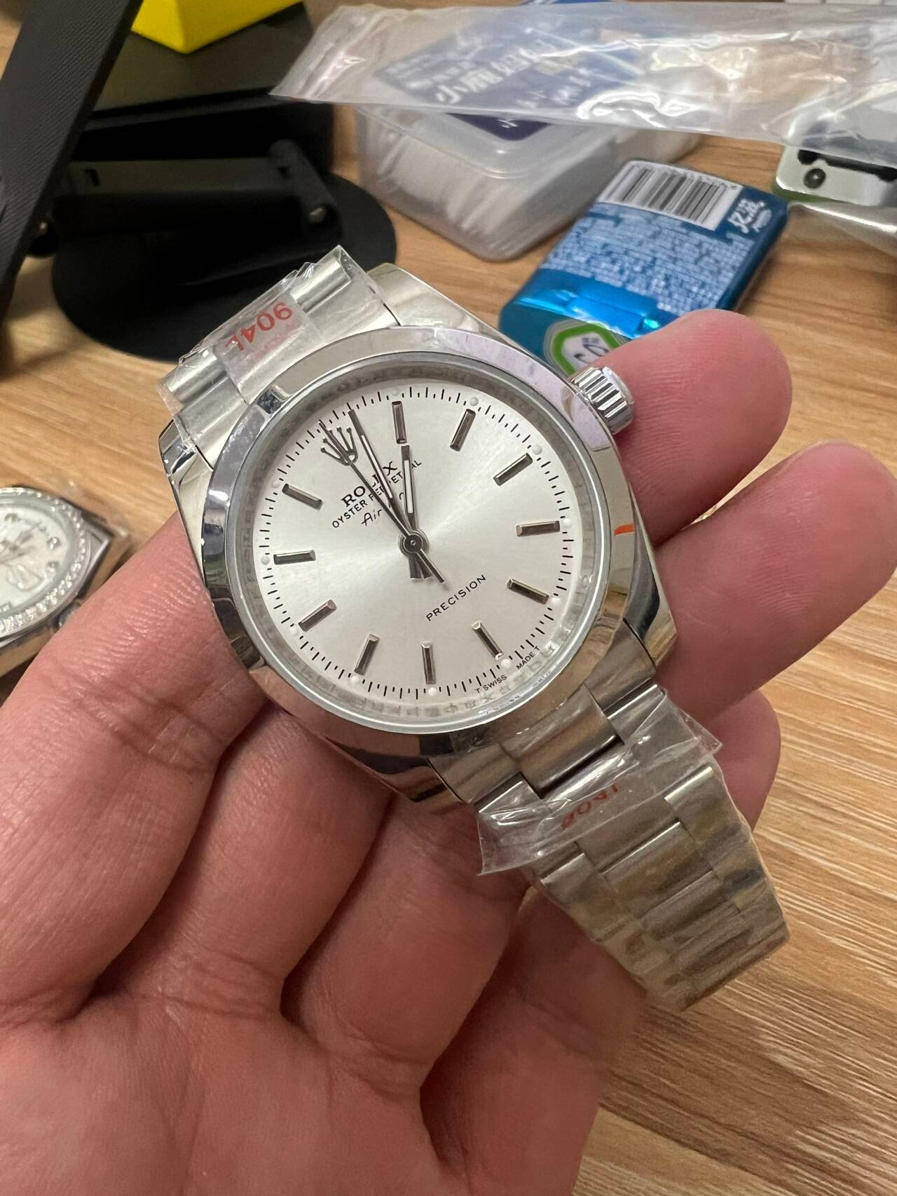 Rolex Air King 36mm Silver Dial Oyster Bracelet Steel Watch New241108
