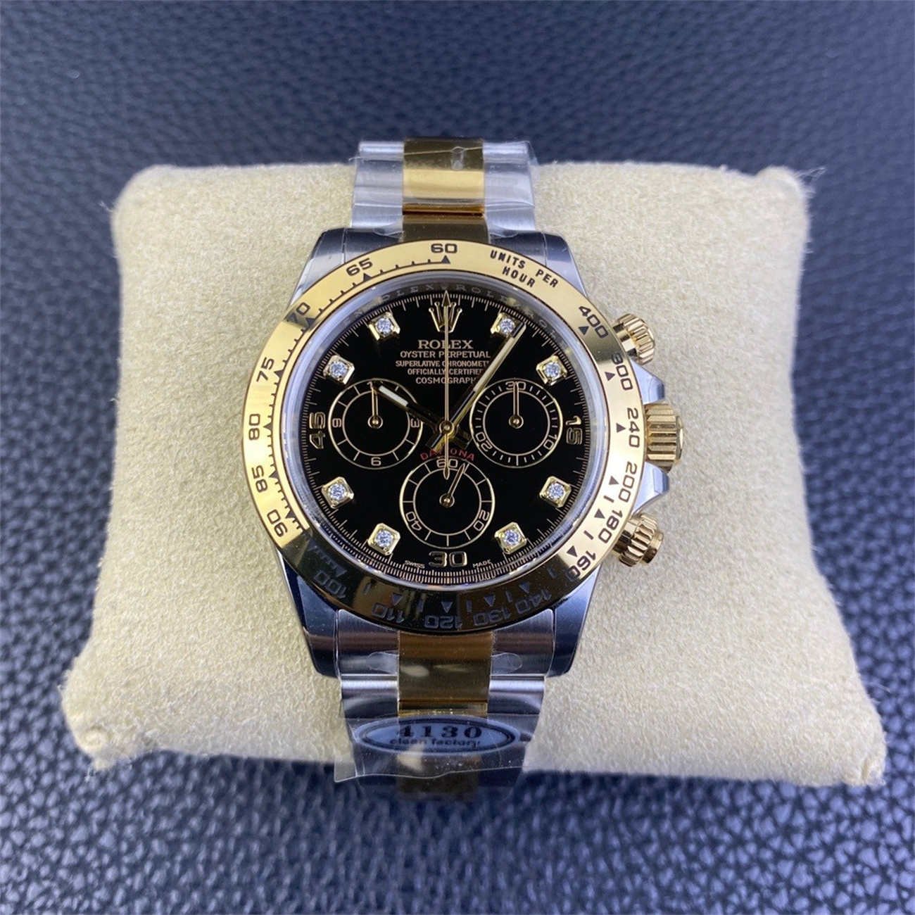 Rolex Daytona Diamond Dial Replica – 116503 Two Tone (Dandong 4130)