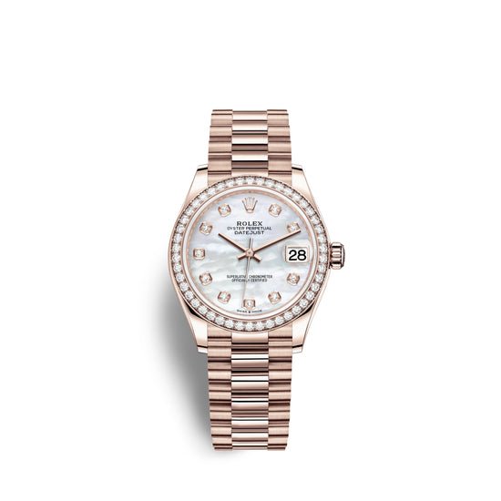 Rolex Replica Watch Datejust 31, 18kt Everose Gold, 278285RBR-0005