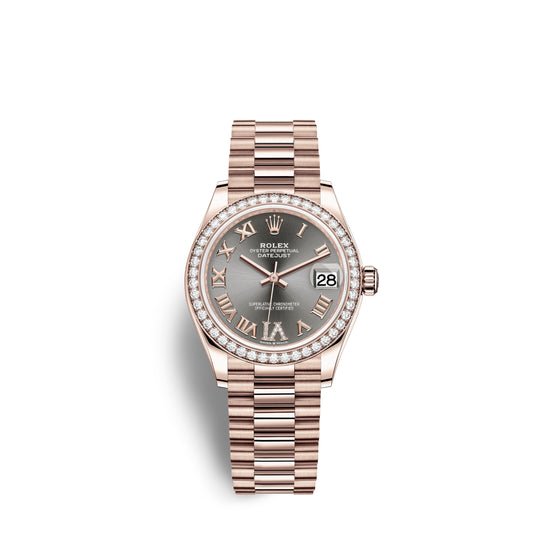 Rolex Replica Watch Datejust 31, 18kt Everose Gold, 278285RBR-0027