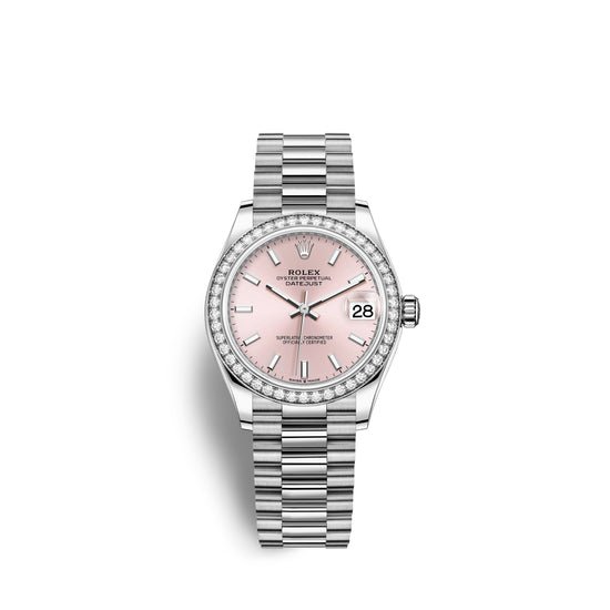 Rolex Replica Watch Datejust 31, 18kt White Gold, 278289RBR-0013