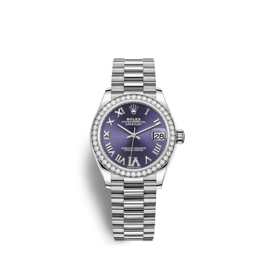 Rolex Replica Watch Datejust 31, 18kt White Gold, 278289RBR-0019