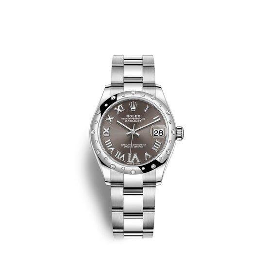 Rolex Replica Watch Datejust 31, Oystersteel, 18kt White Gold and diamonds, 278344RBR-0029