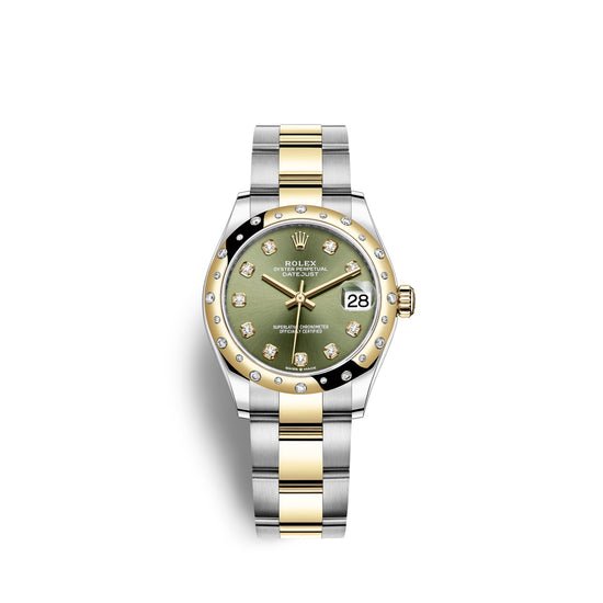 Rolex Replica Watch Datejust 31, Oystersteel, 18kt Yellow Gold and diamonds, 278343RBR-0029