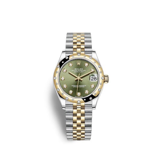 Rolex Replica Watch Datejust 31, Oystersteel, 18kt Yellow Gold and diamonds, 278343RBR-0030
