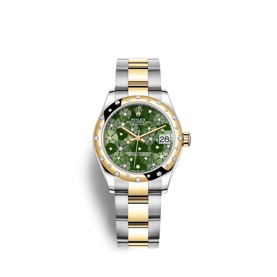 Rolex Replica Watch Datejust 31mm, Oystersteel and 18k Yellow Gold with Diamonds, 278343rbr-0031