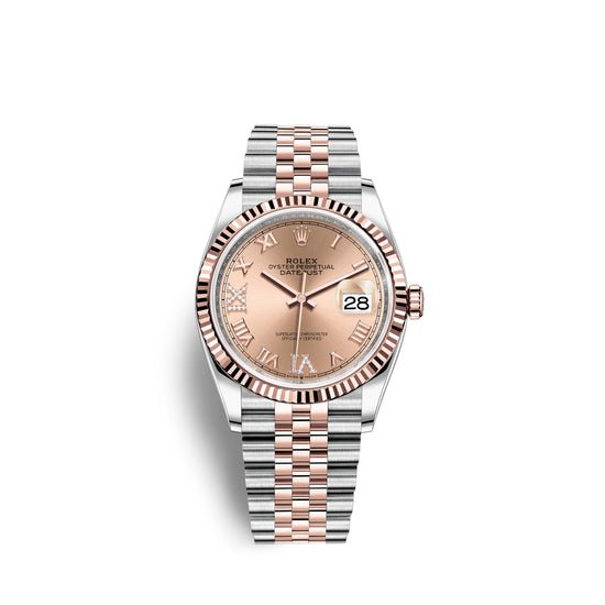 Rolex Replica Watch Datejust 36, 18k Everose Gold and Stainless Steel, 36mm, 126231-0027