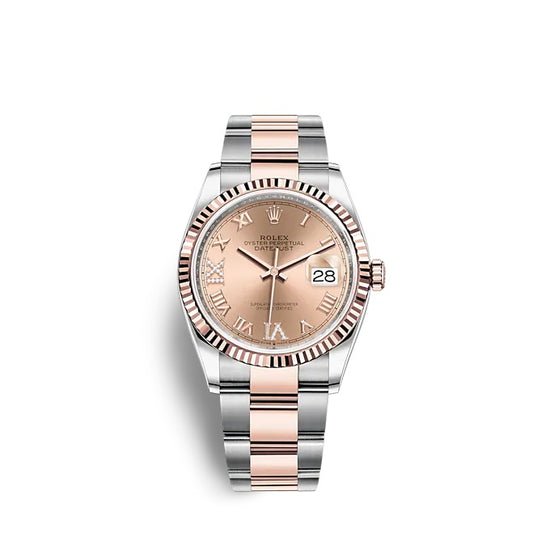 Rolex Replica Watch Datejust 36 Oystersteel and Everose gold 126231-0028