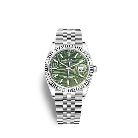 Rolex Replica Watch Datejust 36 Oystersteel and white gold 126234-0047
