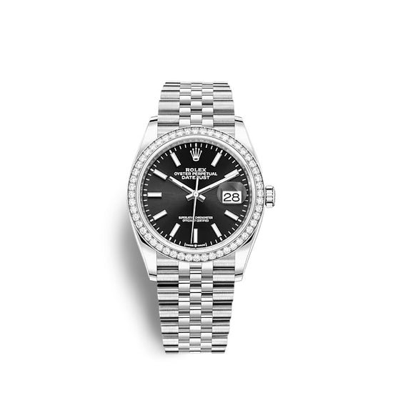 Rolex Replica Watch Datejust 36 Oystersteel and white gold 126284RBR-0007
