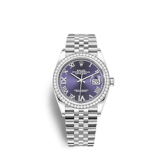 Rolex Replica Watch Datejust 36 Oystersteel and white gold 126284RBR-0013