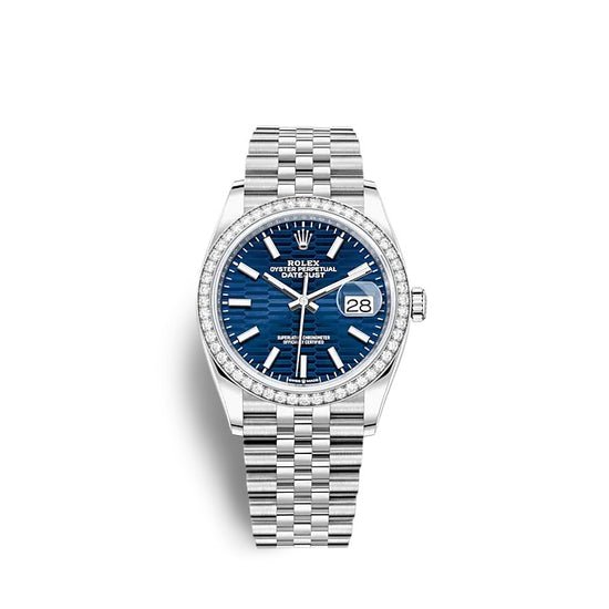 Rolex Replica Watch Datejust 36 Oystersteel and white gold 126284RBR-0041