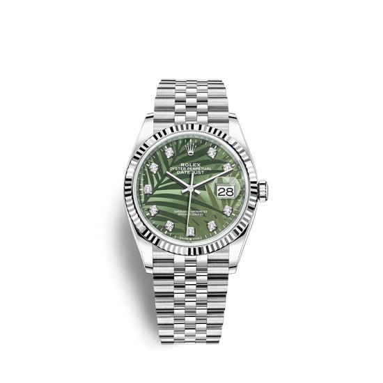 Rolex Replica Watch Datejust 36mm, Oystersteel and 18k White Gold, 126234-0055