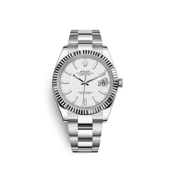 Rolex Replica Watch Datejust 41, Stainless Steel and 18k White Gold, 41mm, 126334-0009