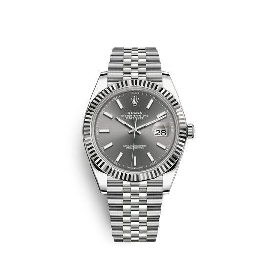Rolex Replica Watch Datejust 41, Stainless Steel and 18k White Gold, 41mm, 126334-0014
