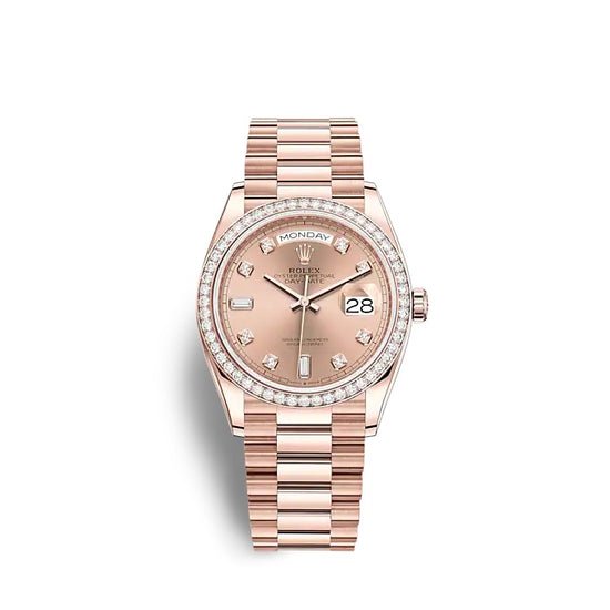 Rolex Replica Watch Day-Date 36 Everose gold 128345RBR-0009