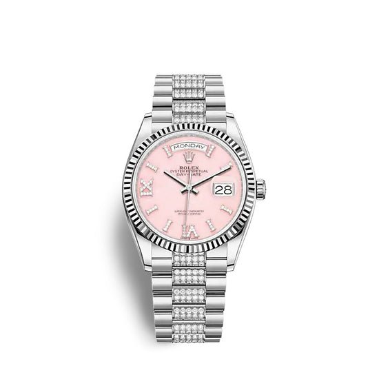 Rolex Replica Watch Day-Date 36 White gold 128239-0030