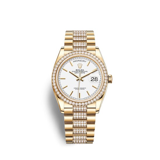 Rolex Replica Watch Day-Date, 36mm, 18k Yellow Gold, 128348rbr-0048