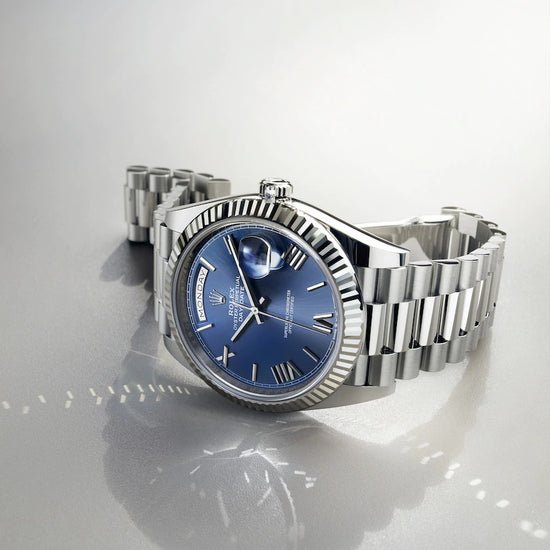 Rolex Replica Watch Day-Date 40 White gold 228239-0007