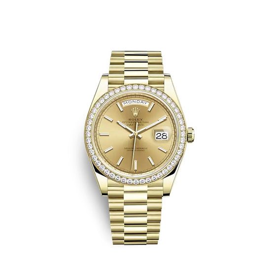 Rolex Replica Watch Day-Date 40 Yellow gold 228348RBR-0008