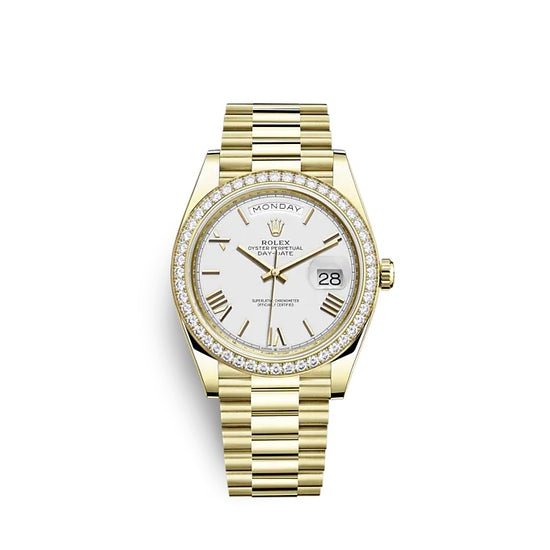 Rolex Replica Watch Day-Date 40 Yellow gold 228348RBR-0034
