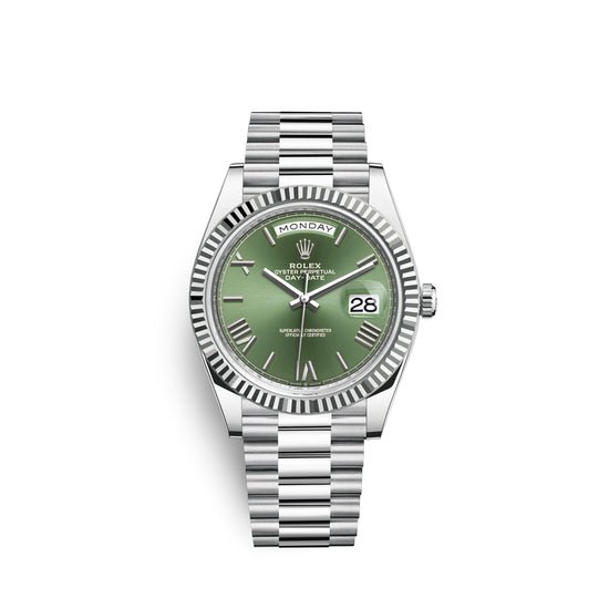 Rolex Replica Watch Day-Date, 40mm, Platinum, 228236-0008