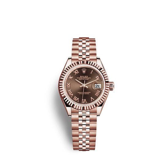 Rolex Replica Watch Lady-Datejust 28, 18k Everose Gold, 279175-0015