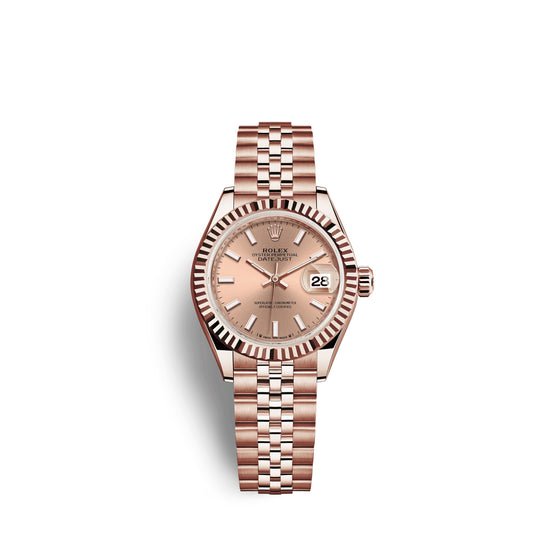 Rolex Replica Watch Lady-Datejust 28, 18k Everose Gold, 279175-0026