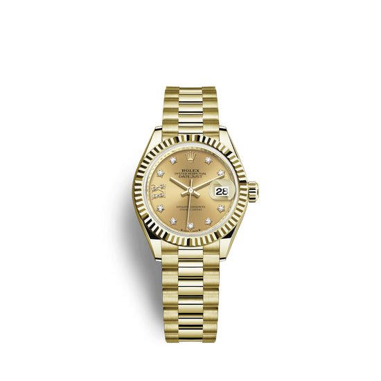 Rolex Replica Watch Lady-Datejust 28, 18k Yellow Gold, 279178-0013