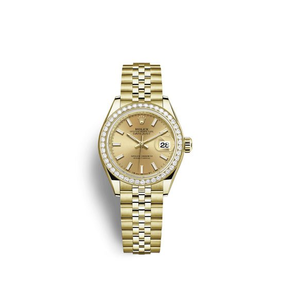 Rolex Replica Watch Lady-Datejust 28, 18kt Yellow Gold and diamonds, 279138RBR-0013
