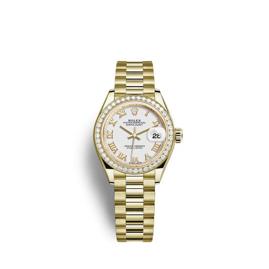 Rolex Replica Watch Lady-Datejust 28, 18kt Yellow Gold and diamonds, 279138RBR-0031