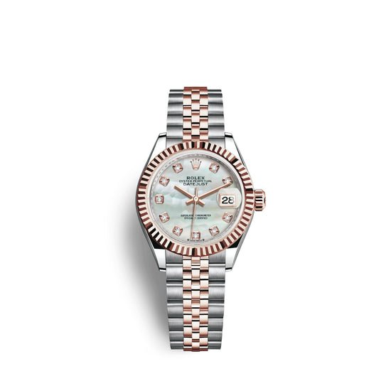 Rolex Replica Watch Lady-Datejust 28, Oystersteel and 18k Everose Gold, 279171-0013