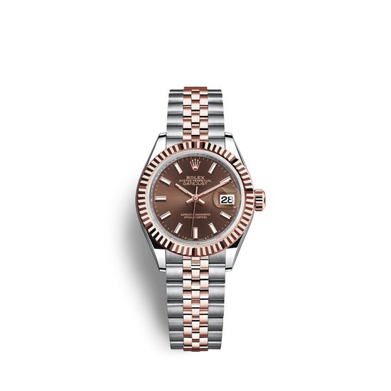 Rolex Replica Watch Lady-Datejust 28, Oystersteel and 18k Everose Gold, 279171-0017