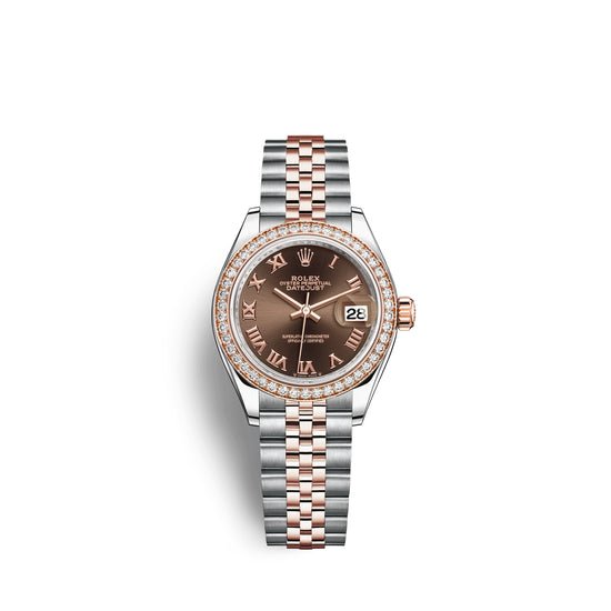 Rolex Replica Watch Lady-Datejust 28, Oystersteel and 18k Everose Gold, 279381RBR-0009