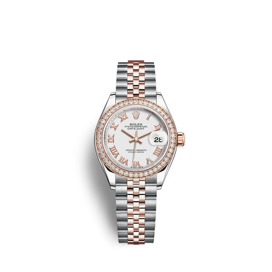 Rolex Replica Watch Lady-Datejust 28, Oystersteel and 18k Everose Gold, 279381RBR-0021