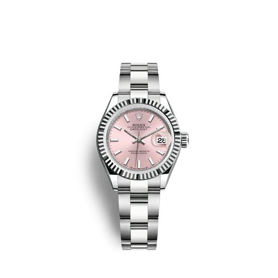 Rolex Replica Watch Lady-Datejust 28, Oystersteel and 18k White Gold, 279174-0002