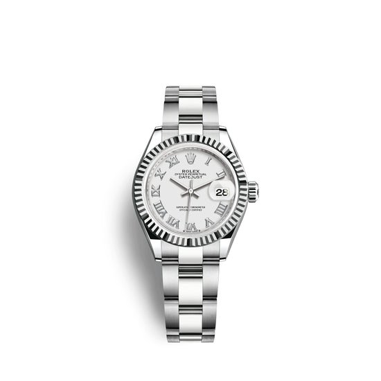 Rolex Replica Watch Lady-Datejust 28, Oystersteel and 18k White Gold, 279174-0020